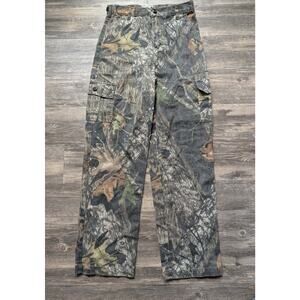 Mossy Oak Field Staff Youth XL 16/18 Camo Cargo Pants Brown Hunting Outdoor